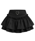 Women’s Ruffles A-line High Waist Chic Design Skirt