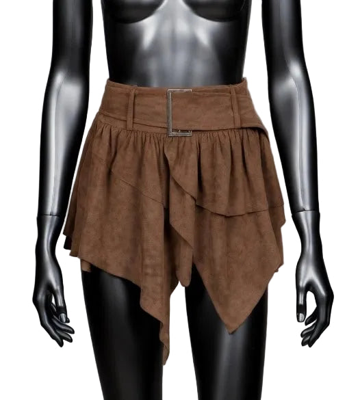 Skirt for Women Multi-Layer Half High Waist and Leg Length A-Line Skirt