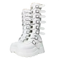 White Gothic Knee High Boots for Women Shoes Platform Boots Botas Para Mujer