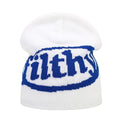 Filthy Letter Knitted Toque Skullcap