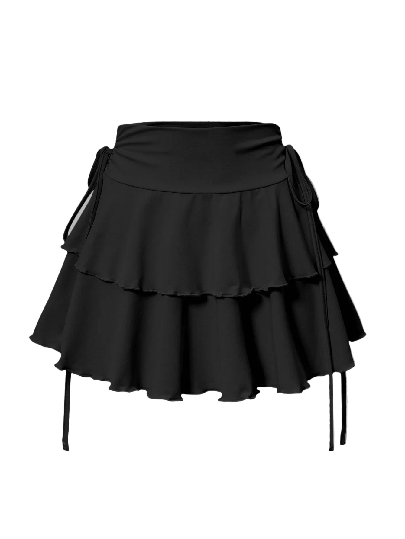 Solid Color Women’s Summer Fashion High Waist Slim Fit Elastic Waist Skirt